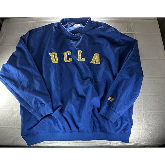 Russell Athletic Other - Russell Athletic UCLA Pullover Windbreaker Jacket Mens 5XL Blue Yellow Pullover
